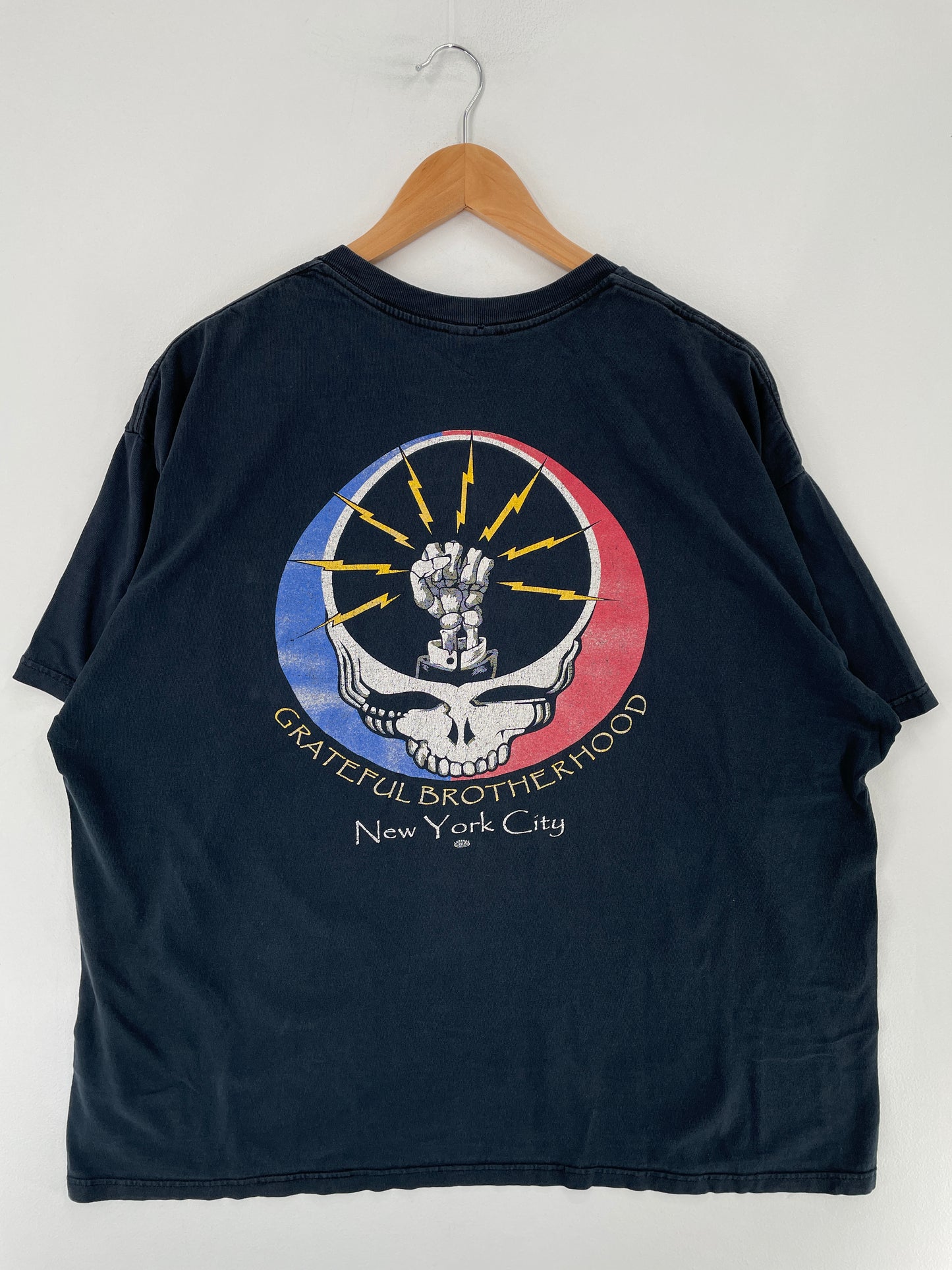 90's GRATEFUL BROTHERHOOD NEW YORK Made in USA Size XL Vintage Music T-shirt / E6920T