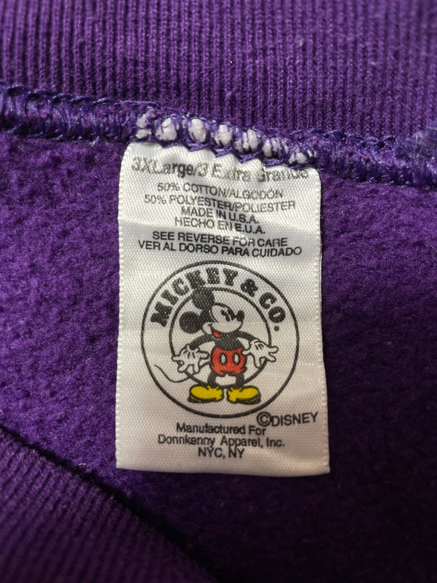 90's DISNEY MINNIE Made in USA Size XXXL Vintage Sweat-Shirt / G5830S