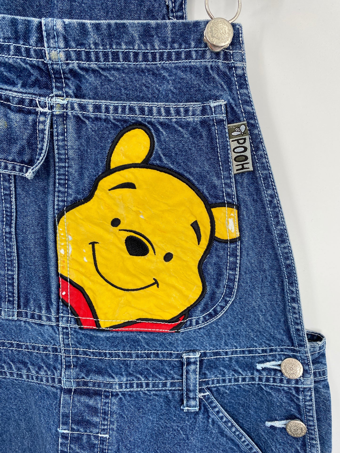 Vintage DISNEY POOH Size S Denim Overall / E8902P