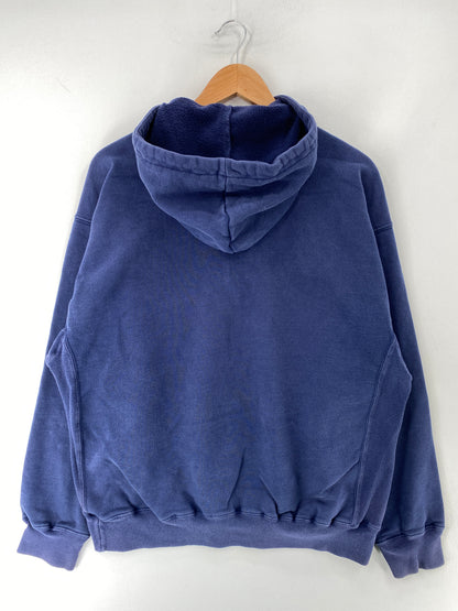 90's NIKE MINI SWOOSH Size M Vintage Half zip Hoodie Sweat-shirt / F9S