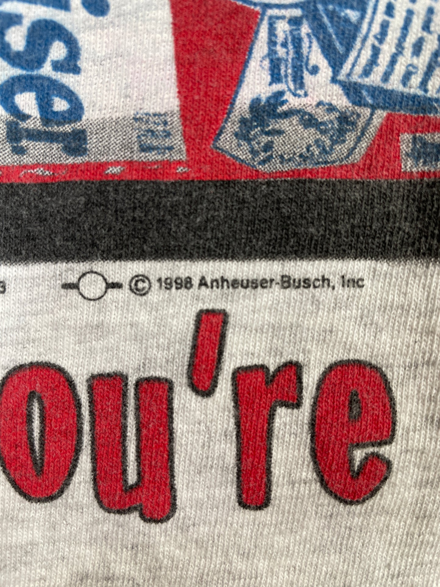 1998 BUDWEISER Size L Vintage T-Shirt / E7520T