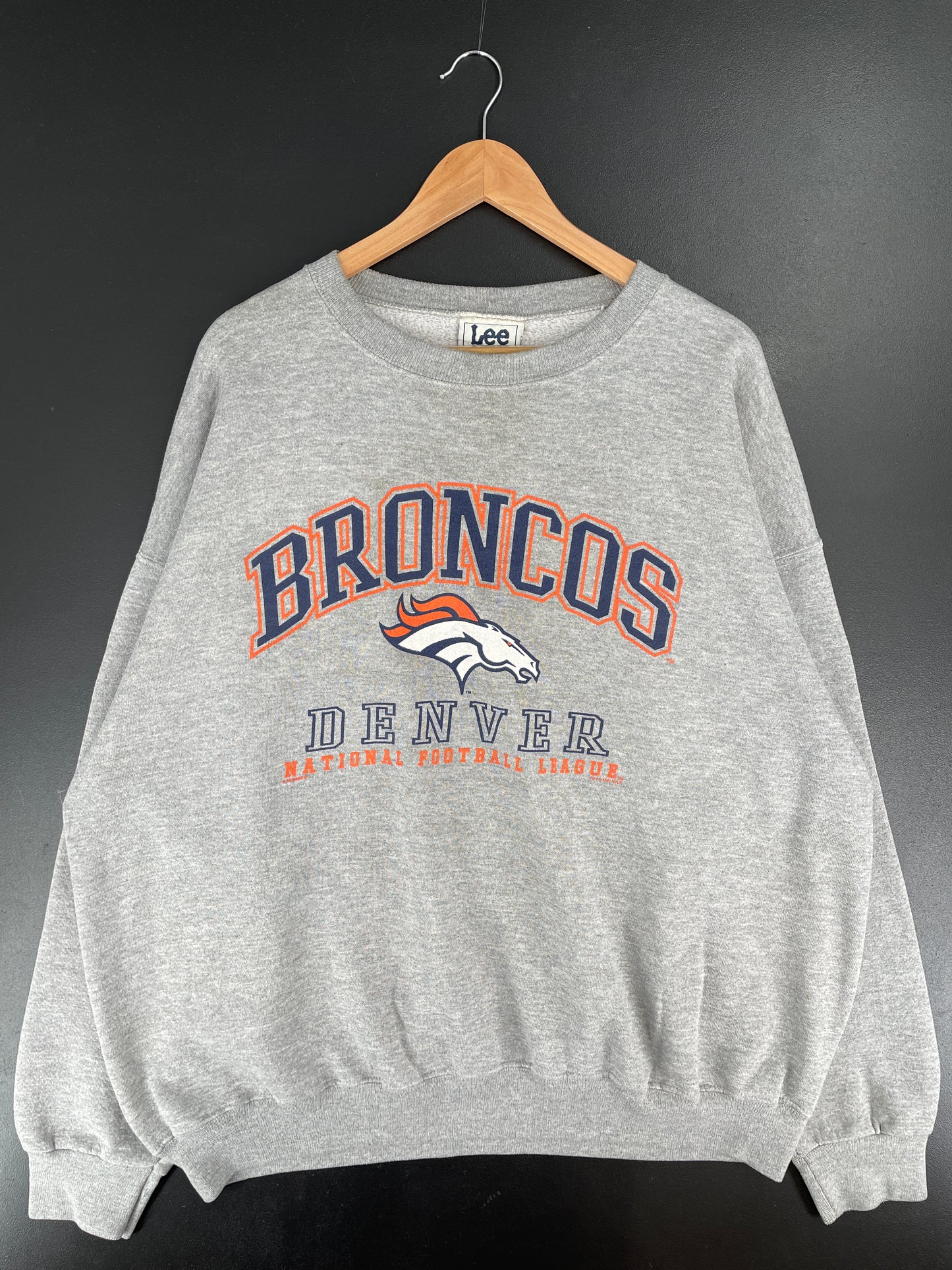 .1997 DENVER BRONCOS Made in USA Size XXL Vintage NFL Sweat-Shirt / E7104S