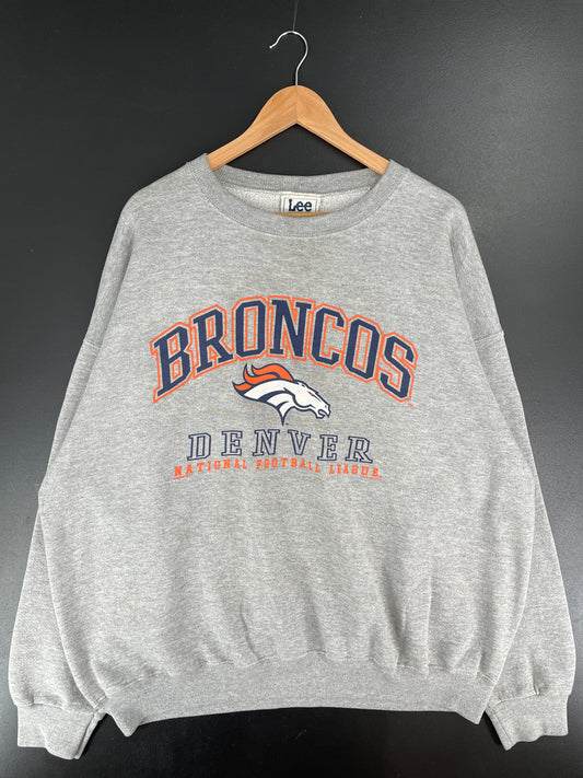 .1997 DENVER BRONCOS Made in USA Size XXL Vintage NFL Sweat-Shirt / E7104S