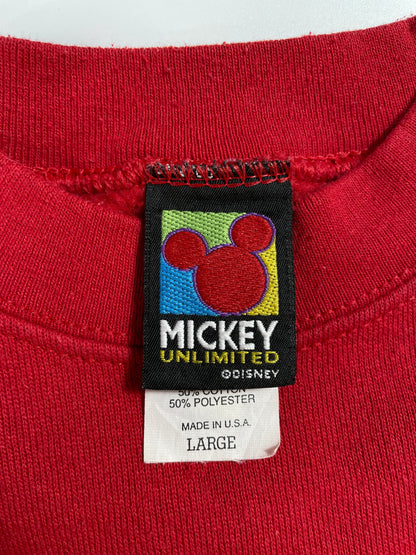 90's DISNEY MICKEY Made in USA Size L Vintage Sweat-shirt / G4935S