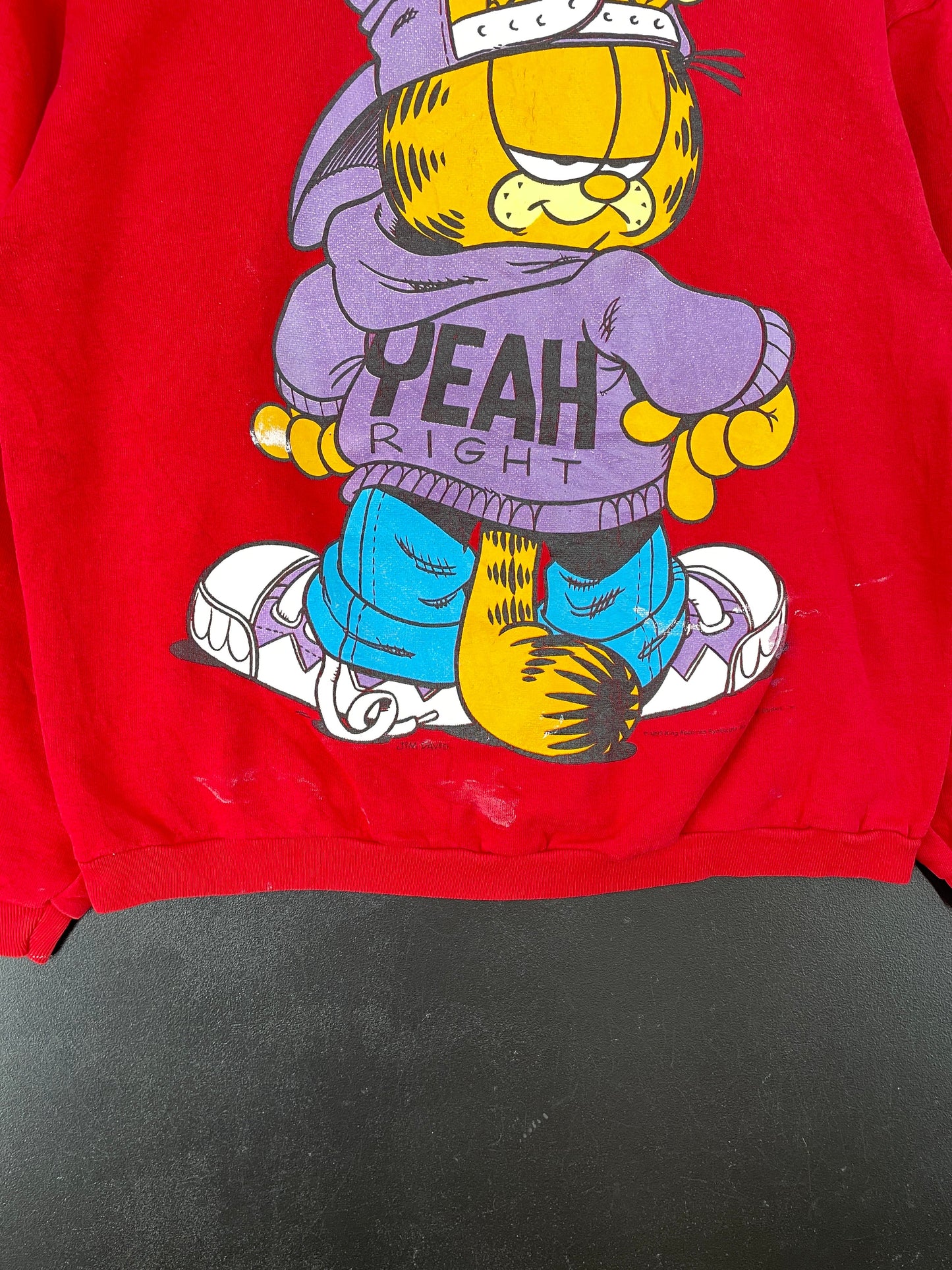 90's GARFILD Made in USA Size M Vintage Sweat-shirt / F2207S