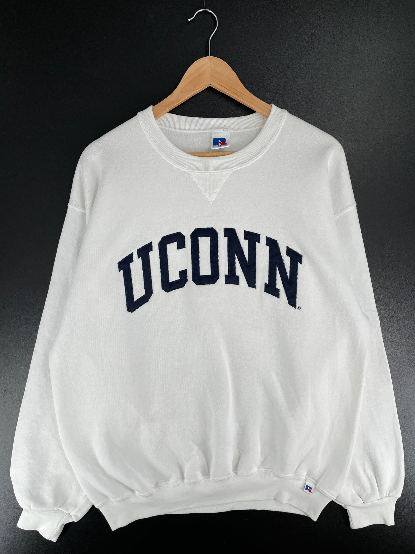 90's RUSSELL x UCONN Size L Vintage College Sweat-Shirt / E6883S