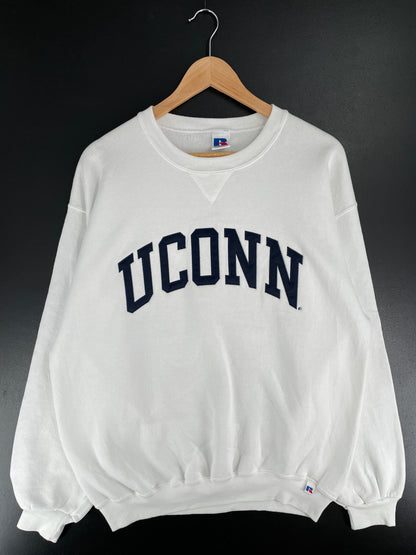 90's RUSSELL x UCONN Size L Vintage College Sweat-Shirt / E6883S
