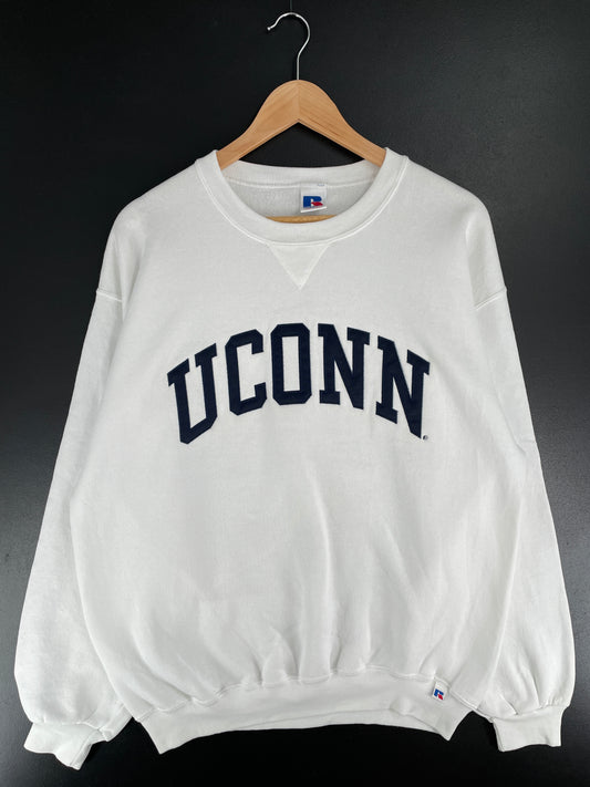 90's RUSSELL x UCONN Size L Vintage College Sweat-Shirt / E6883S