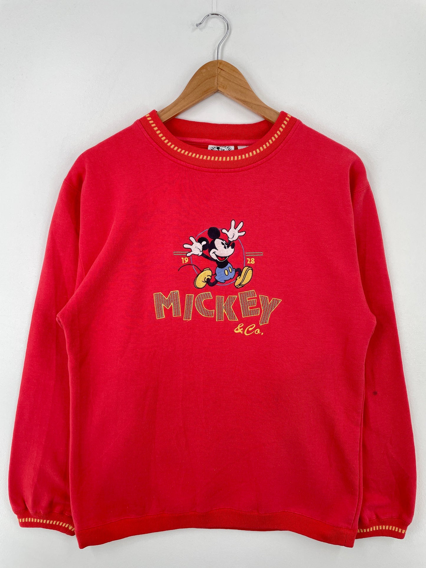 90's DISNEY MICKEY Size M Vintage Sweat-shirt / E753S