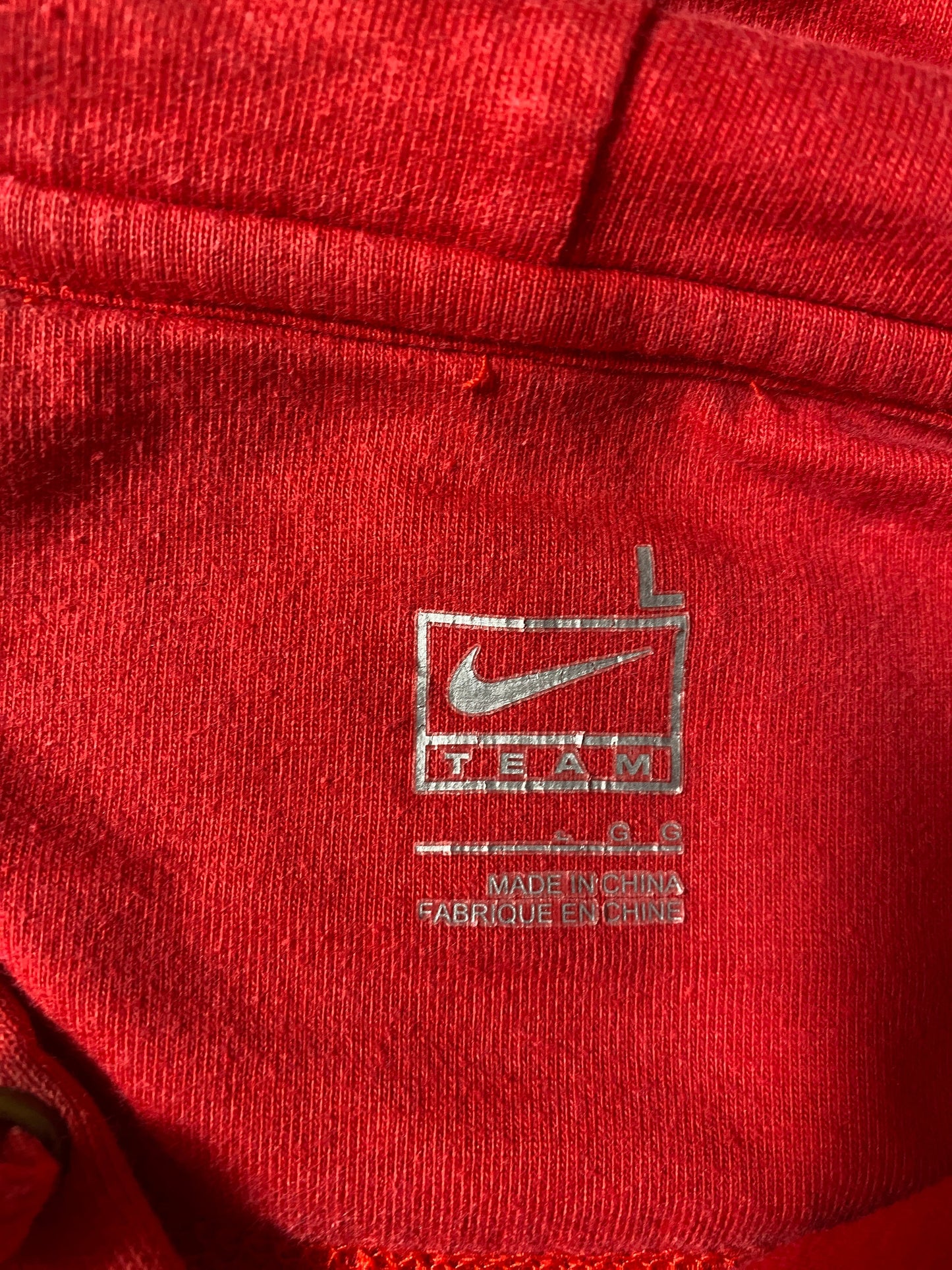 Vintage NIKE x RUTGERS SCARLET KNIGHTS Size L Vintage College Hoodie Sweat Shirt / F232S