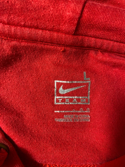 Vintage NIKE x RUTGERS SCARLET KNIGHTS Size L Vintage College Hoodie Sweat Shirt / F232S