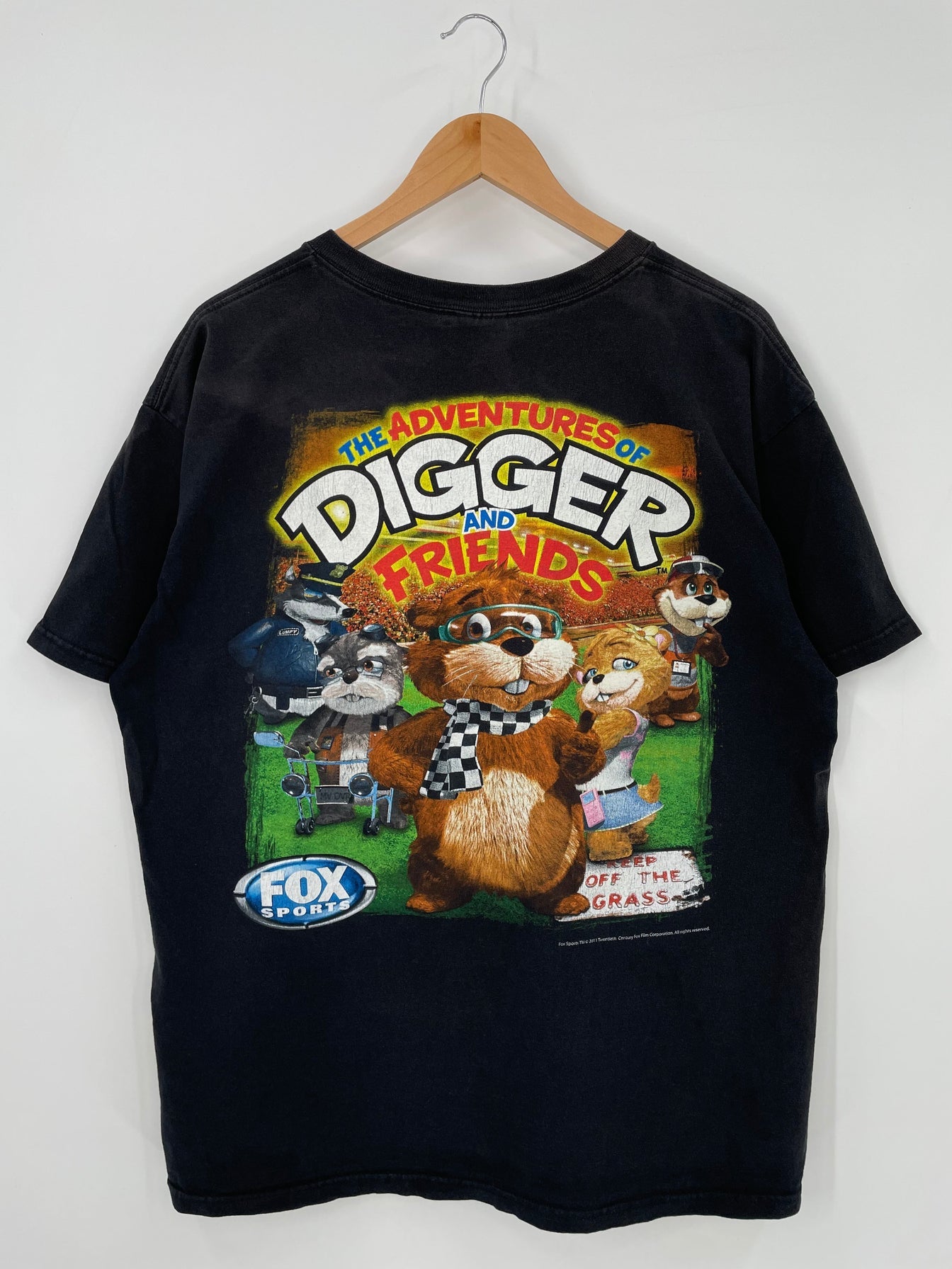 2011 DIGGER AND FRIENDS Size XL Vintage Racing T-Shirt  / E9832T