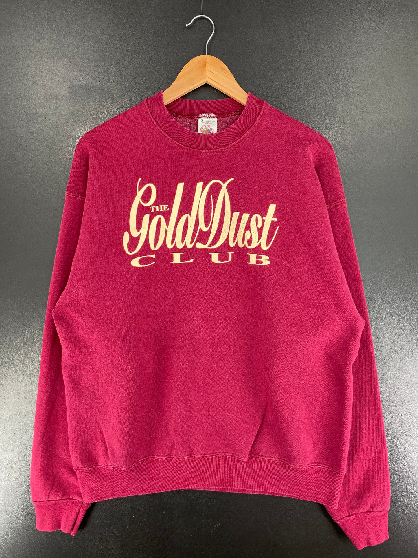 90's THE GOLD DUST CLUB Made in USA Size XL Vintage Sweat-Shirt / F157S