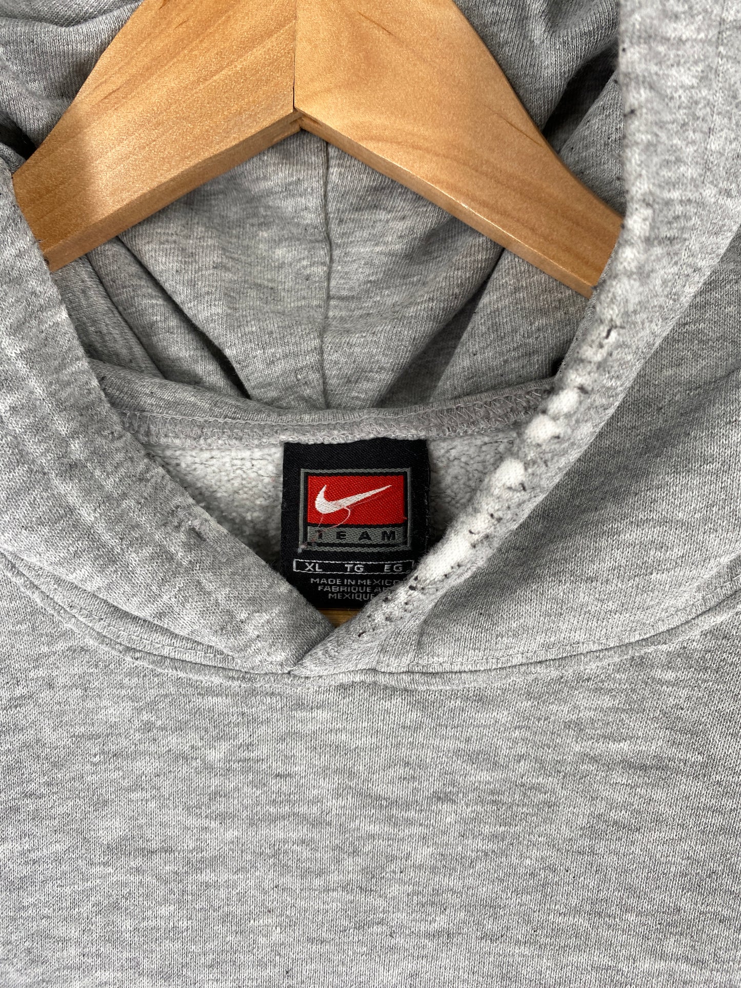 00' NIKE x NEBRASKA Size XL Vintage College Hoodie Sweat-Shirt / E7870S