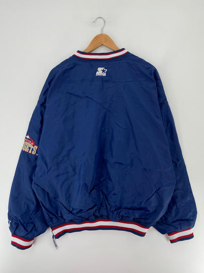 90’s STARTER x DENVER NUGGETS Size XXL Vintage NBA Nylon Sweat Shirt / E7221N