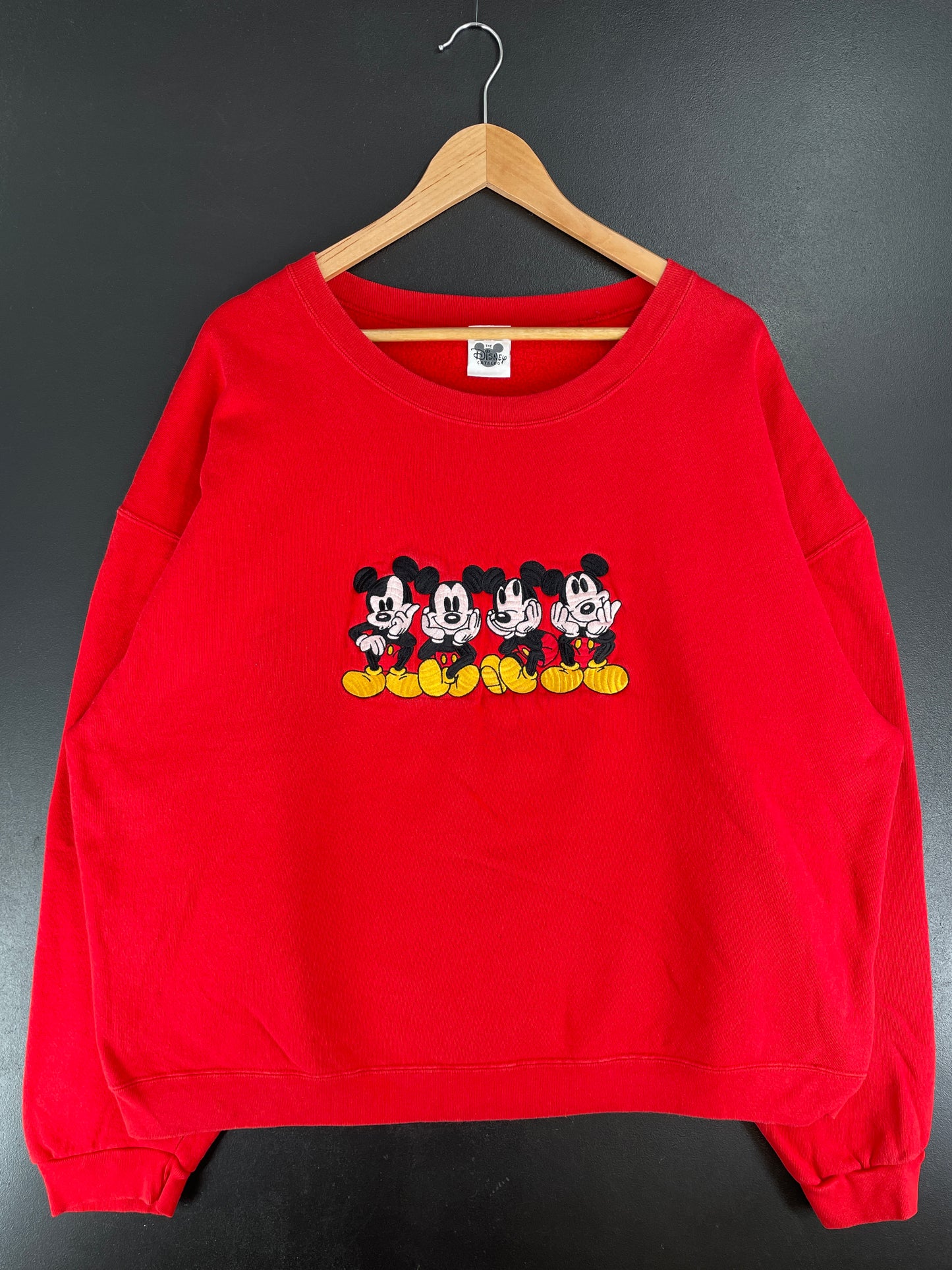 00' DISNEY MICKEY Size Approx.XXL Vintage Sweat-Shirt / E6848S