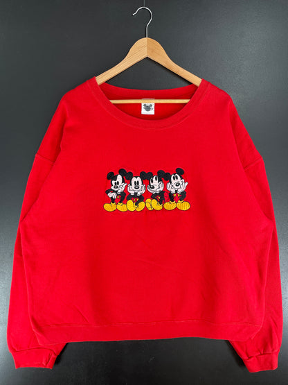 00' DISNEY MICKEY Size Approx.XXL Vintage Sweat-Shirt / E6848S