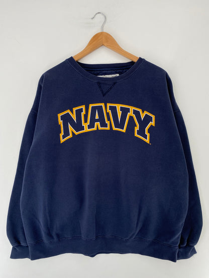 90's NAVY Size XXL Vintage Sweat-Shirt / E8999S
