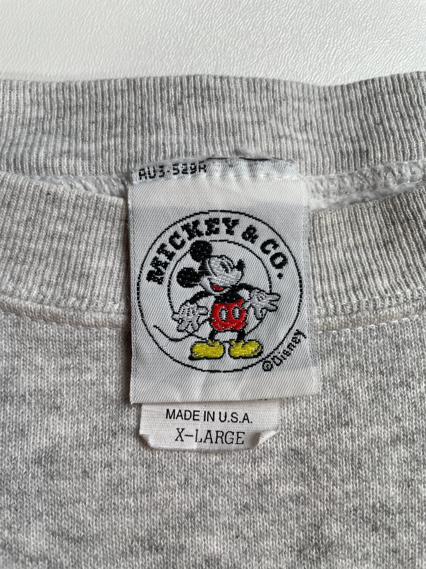 90's DISNEY MICKEY Made in USA Size XL Vintage Sweat-shirt / F8659S