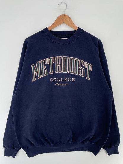 90's METHODIST Made in USA Size XL Vintage College Sweat-Shirt / G4216S