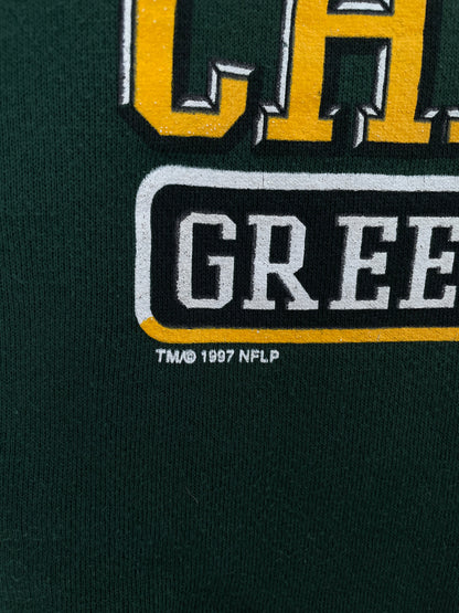 1997 GREEN BAY PACKERS Made in USA Size L Vintage NFL Sweat-Shirt / F4809S