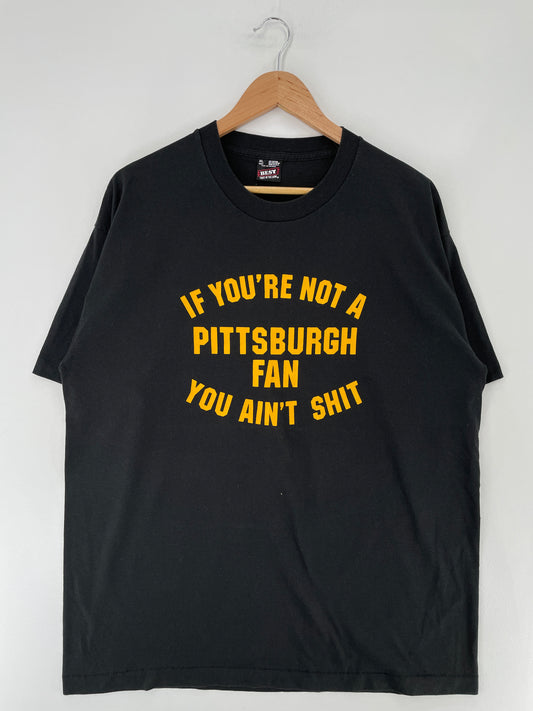 80’s PITTSBURGH FAN Made in USA Size XL Vintage NFL NHL MLB NBA T-shirt / E7355T