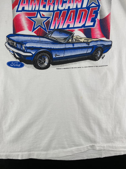 .90’s FORD MUSTANG Made in USA Size XXL Vintage Racing T-Shirt / F993T