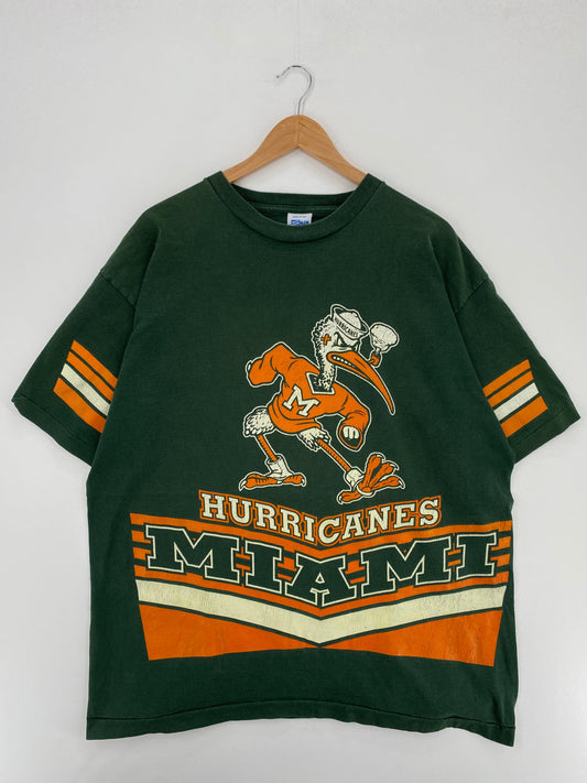 90's SALEM UNIVERSITY OF MIAMI Made in USA Size XL Vintage College T-Shirt / E8183T