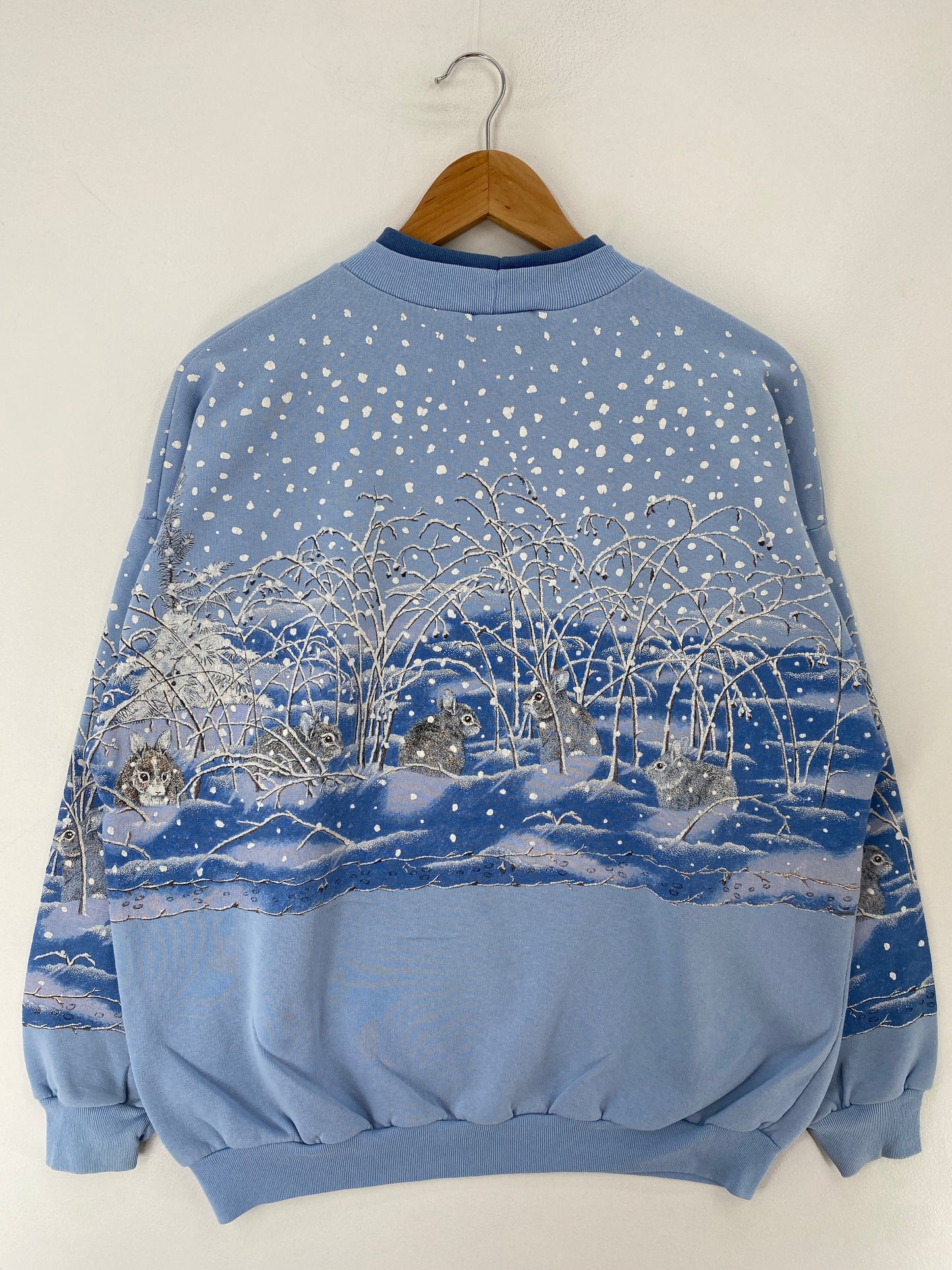 90's HARE Made in USA Size L Vintage Animal Sweat-Shirt / F258S