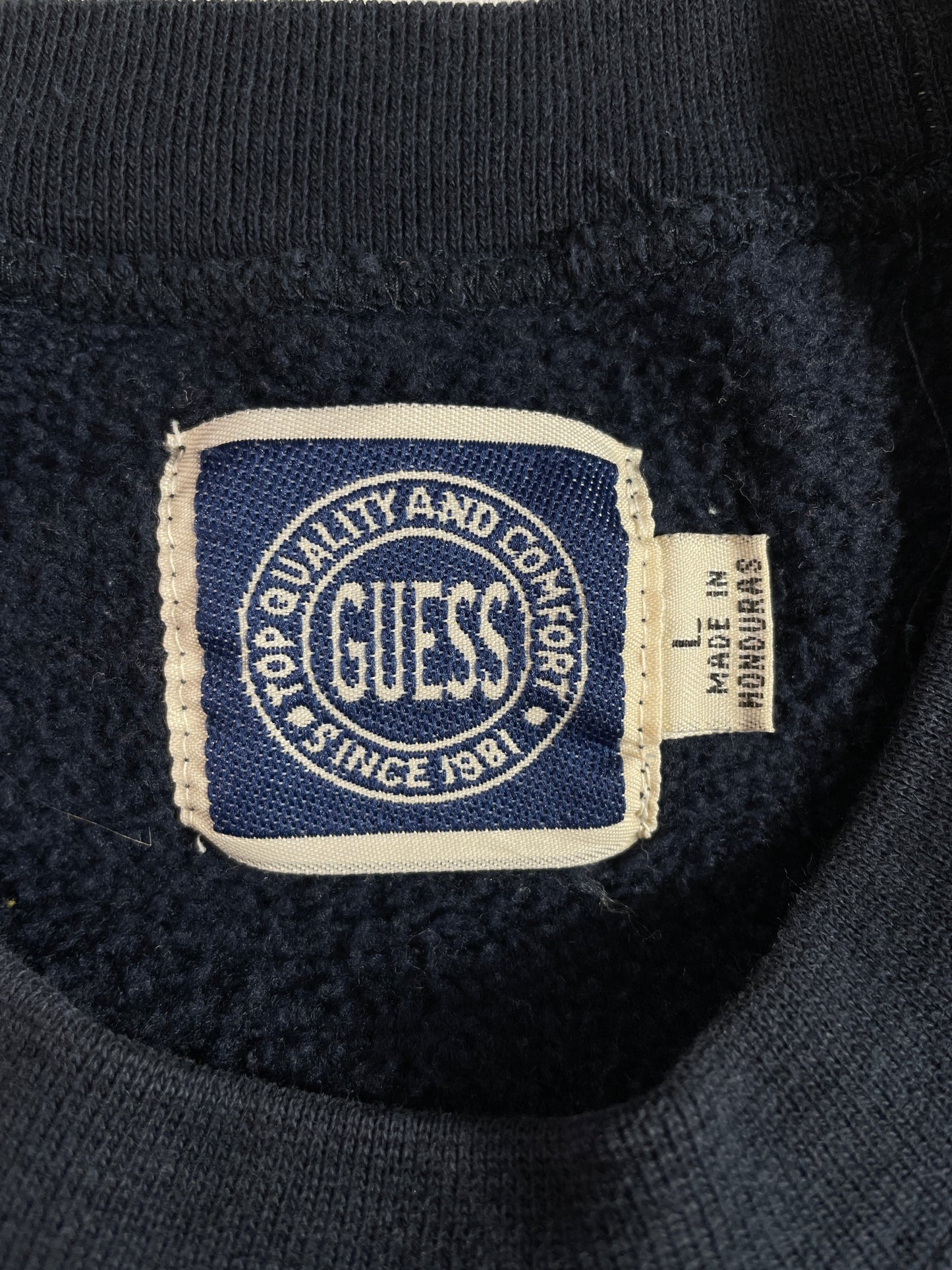00' GUESS Size L Vintage Sweat-shirt / F6160S
