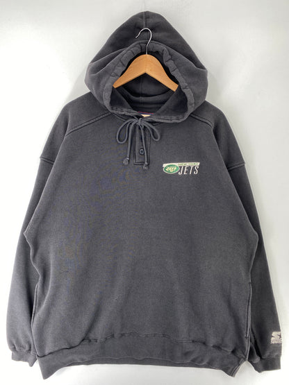 90's STARTER x NEW YORK JETS Size XXL Vintage NFL Hoodie Sweat-Shirt / F534S