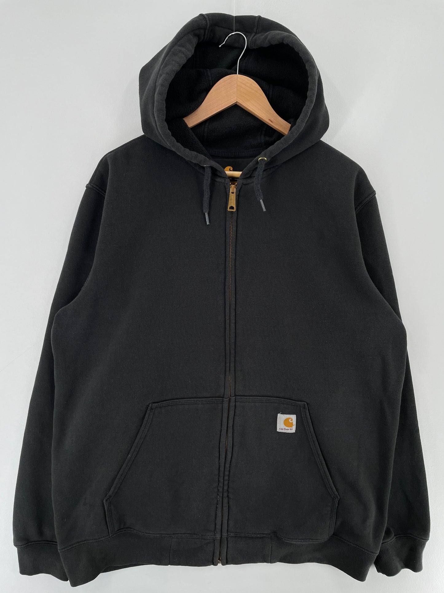 Vintage CARHARTT Size L Hoodie Zip-up Sweat-Shirt / F3990S