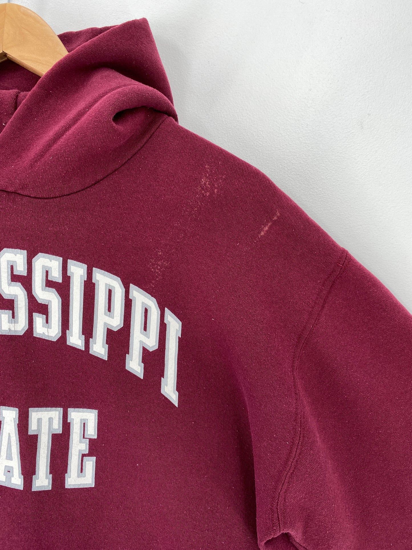 90's RUSSELL x MISSISSIPPI STATE Made in USA Size XL College Hoodie Sweat-Shirt / E8966S