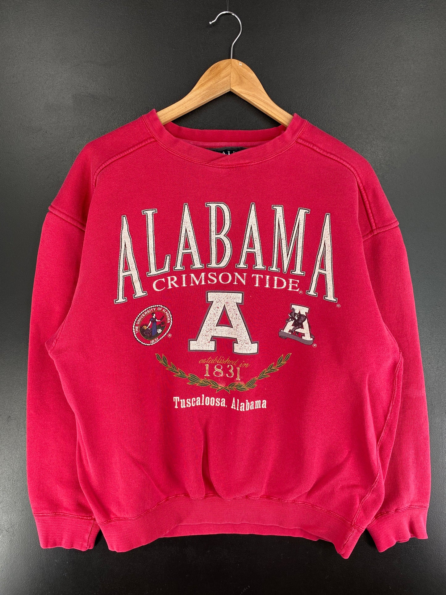 90’s ALABAMA CRIMSON TIDE Size M College Sweat-shirt / F7932S