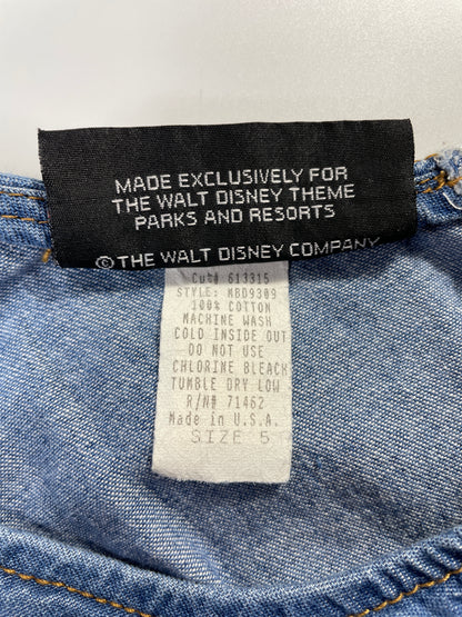 90's DISNEY MICKEY Made in USA Size S Vintage Denim Overall / E7853P