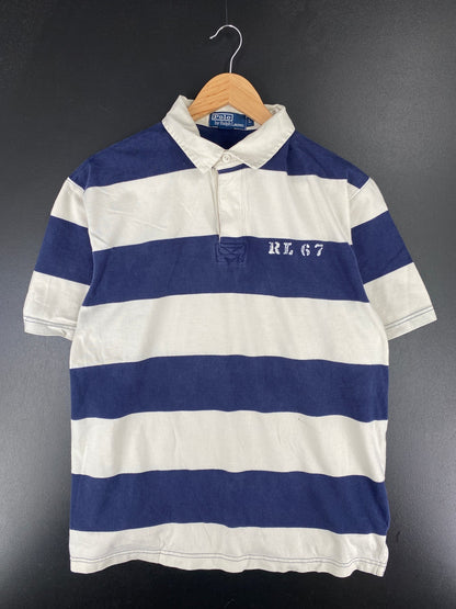 90's POLO RALPH LAUREN Size L Vintage Rugby-Shirt / F8967R
