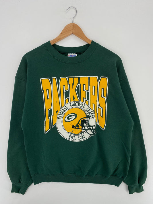 90’s GREEN BAY PACKERS Made in USA Size XL Vintage NFL Sweat-shirt / F5866S
