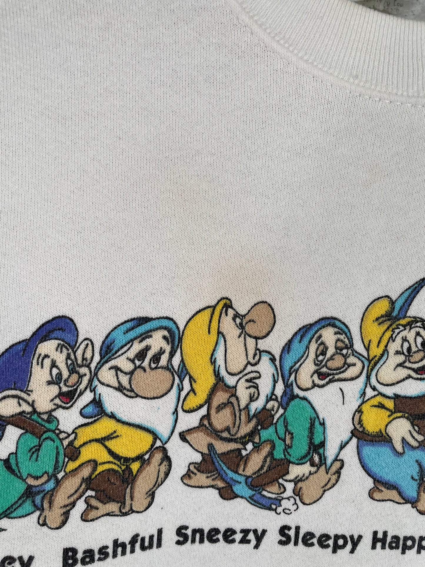 90’s DISNEY SEVENS DRAWFS Size No Tag(Approx.L-XL) Vintage Sweat-Shirt / F1449S