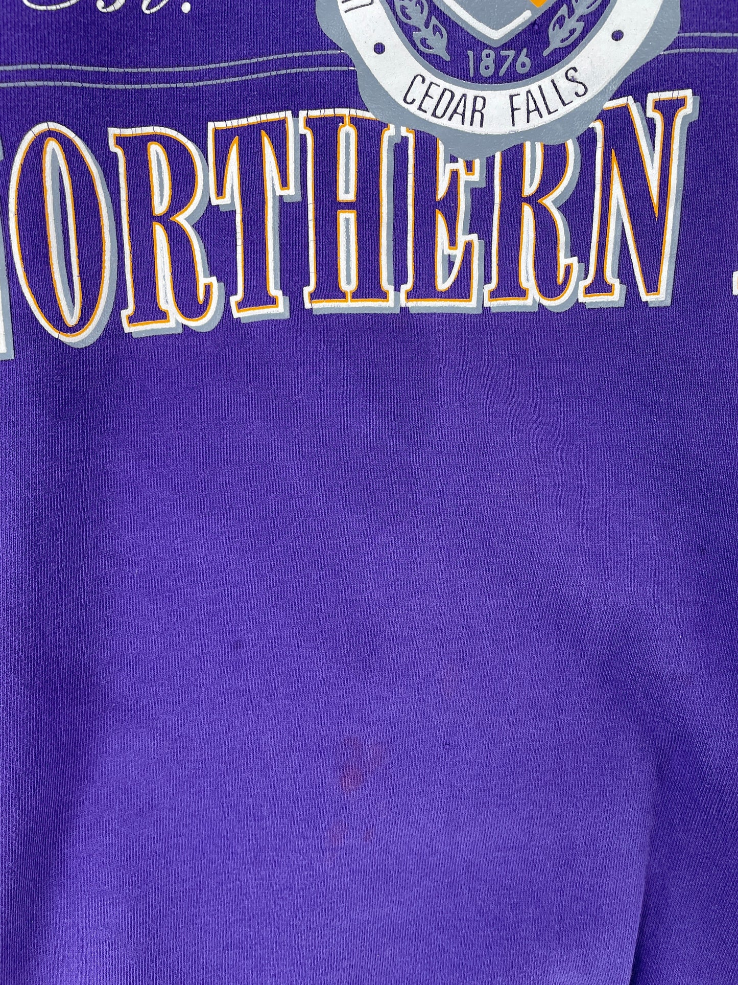 90's UNIVERSITY OF NORTHERN IOWA Size XL Vintage College Sweat-Shirt / G472S