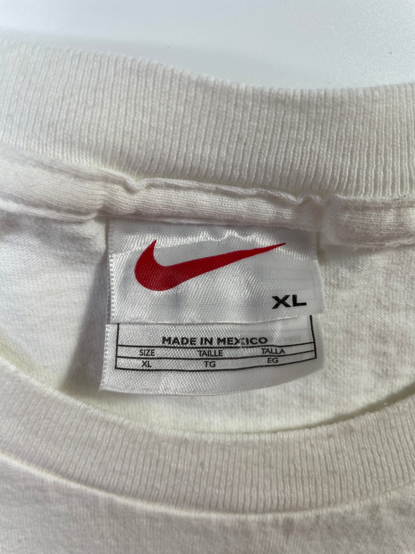 90's NIKE x KANSAS Size XL Vintage College T-shirt / F5165T