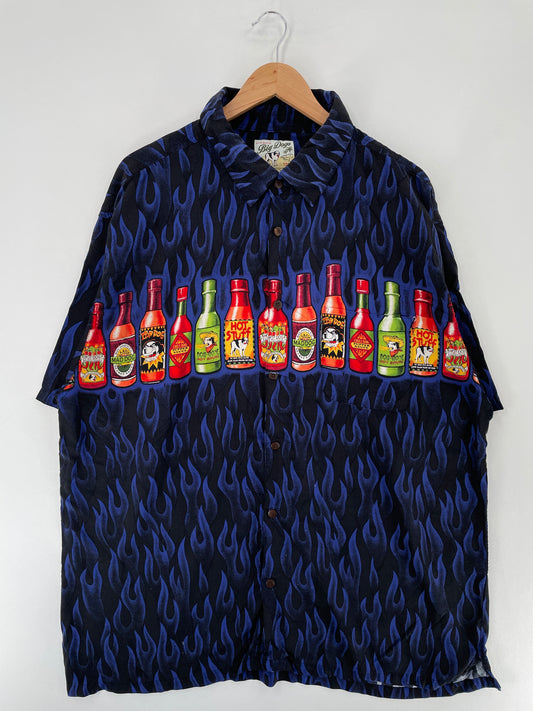 .Vintage BIG DOG Size XXL Button Down Shirt / E7430B