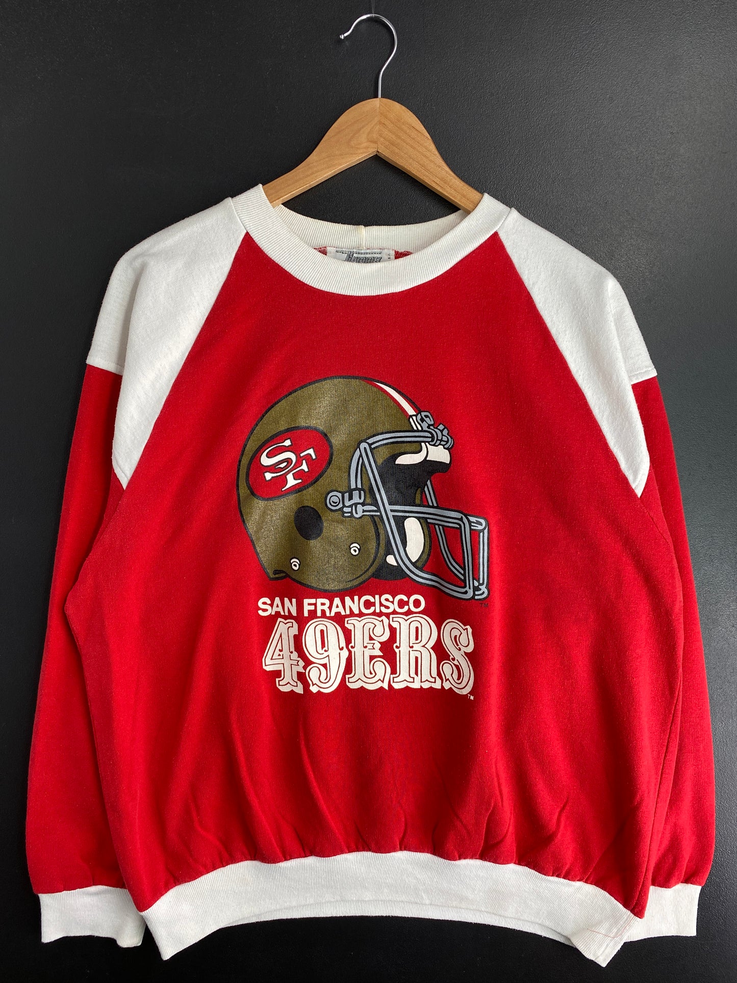 90's San Francisco 49ers Made in USA Size No Tag Approx. L NFL Sweat-shirt / E9308S