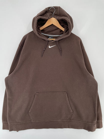 Vintage NIKE CENTER SWOOSH Size XXXL Vintage Hoodie Sweat-Shirt / E6894S