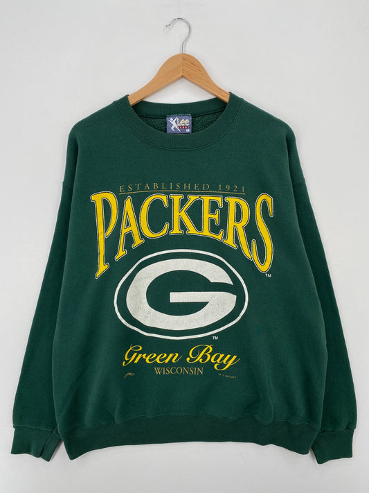 1995 GREEN BAY PACKERS Size L Vintage NFL Sweat - Shirt / F1818S