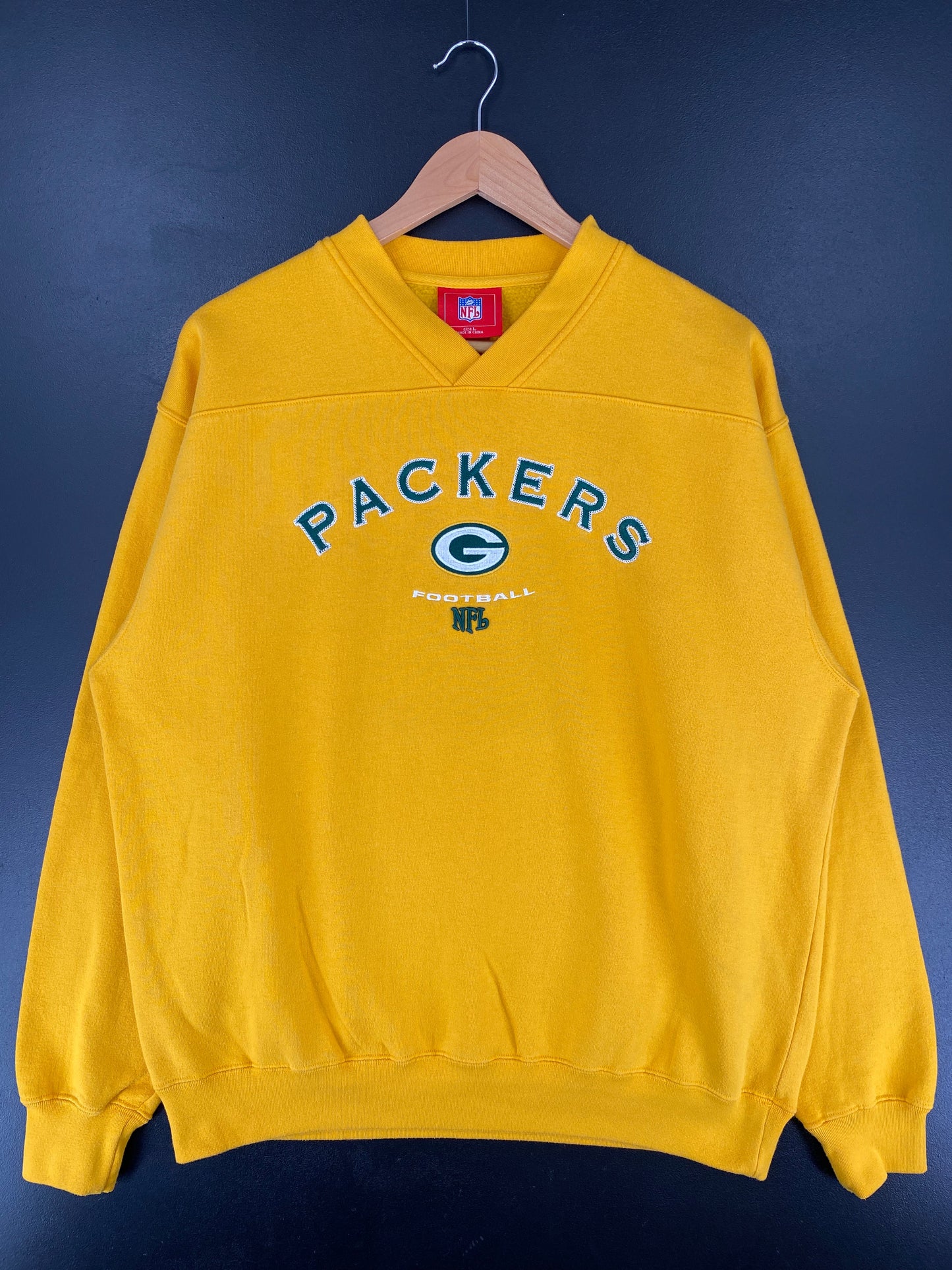 Vintage GREEN BAY PACKERS Size L NFL Sweat-Shirt / F357S