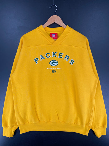 Vintage GREEN BAY PACKERS Size L NFL Sweat-Shirt / F357S