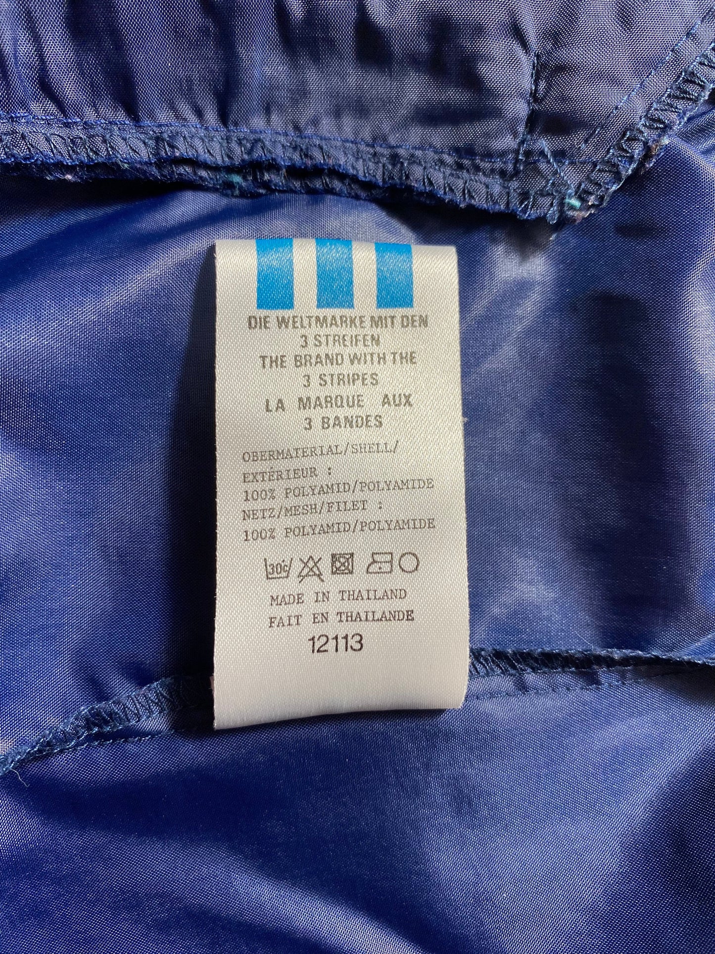 90’s ADIDAS Size M Vintage Zip-up Nylon Jacket / E7665N