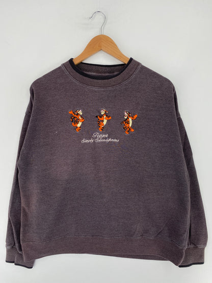 00' DISNEY POOH Size L Vintage Sweat-shirt / E9472S