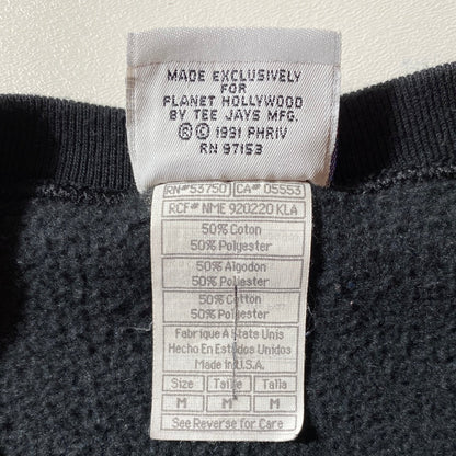 00' PLANET HOLLYWOOD Made in USA Size M Vintage Sweat-shirt / G4267S