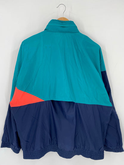 90’s ADIDAS Size M Vintage Zip-up Nylon Jacket / E7665N